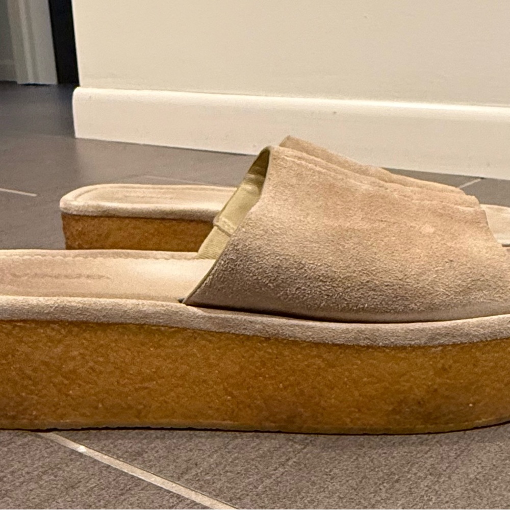 Vince
Palley Suede Slide Wedge Sandals